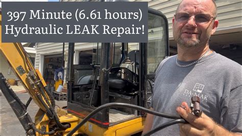 mini excavator hydraulic leak|mini hydraulic leak.